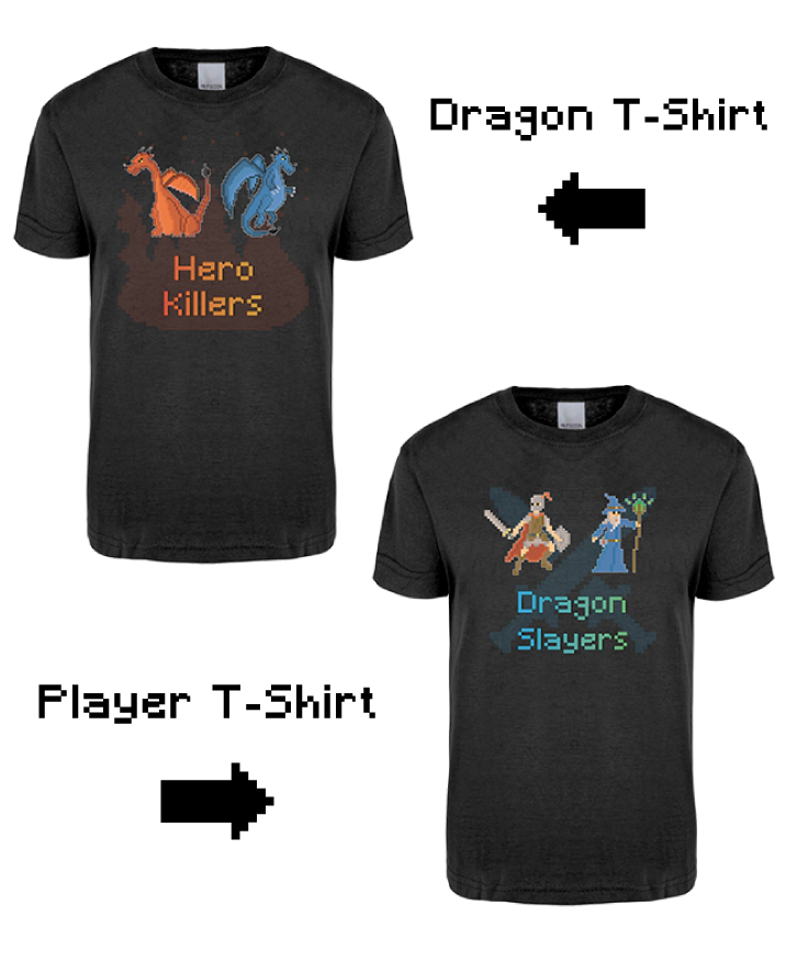 Player and Dragon T-Shirts